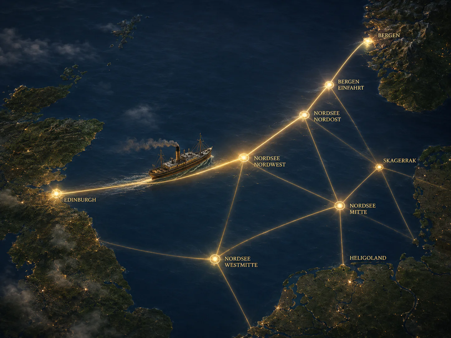 Sea routes come to life
