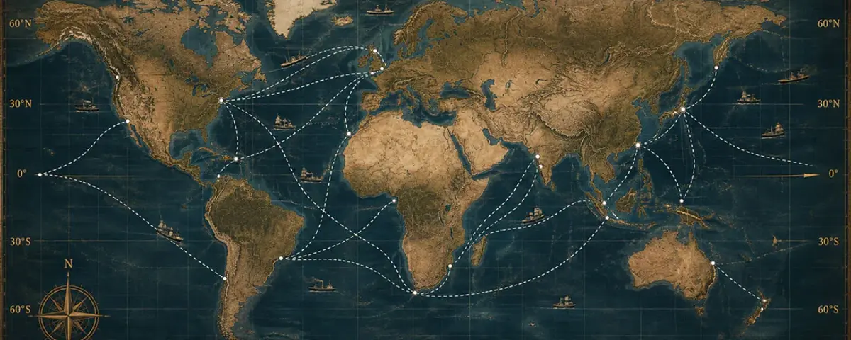 Weltkarte und Kartenebenen in Global Fleet & Trade