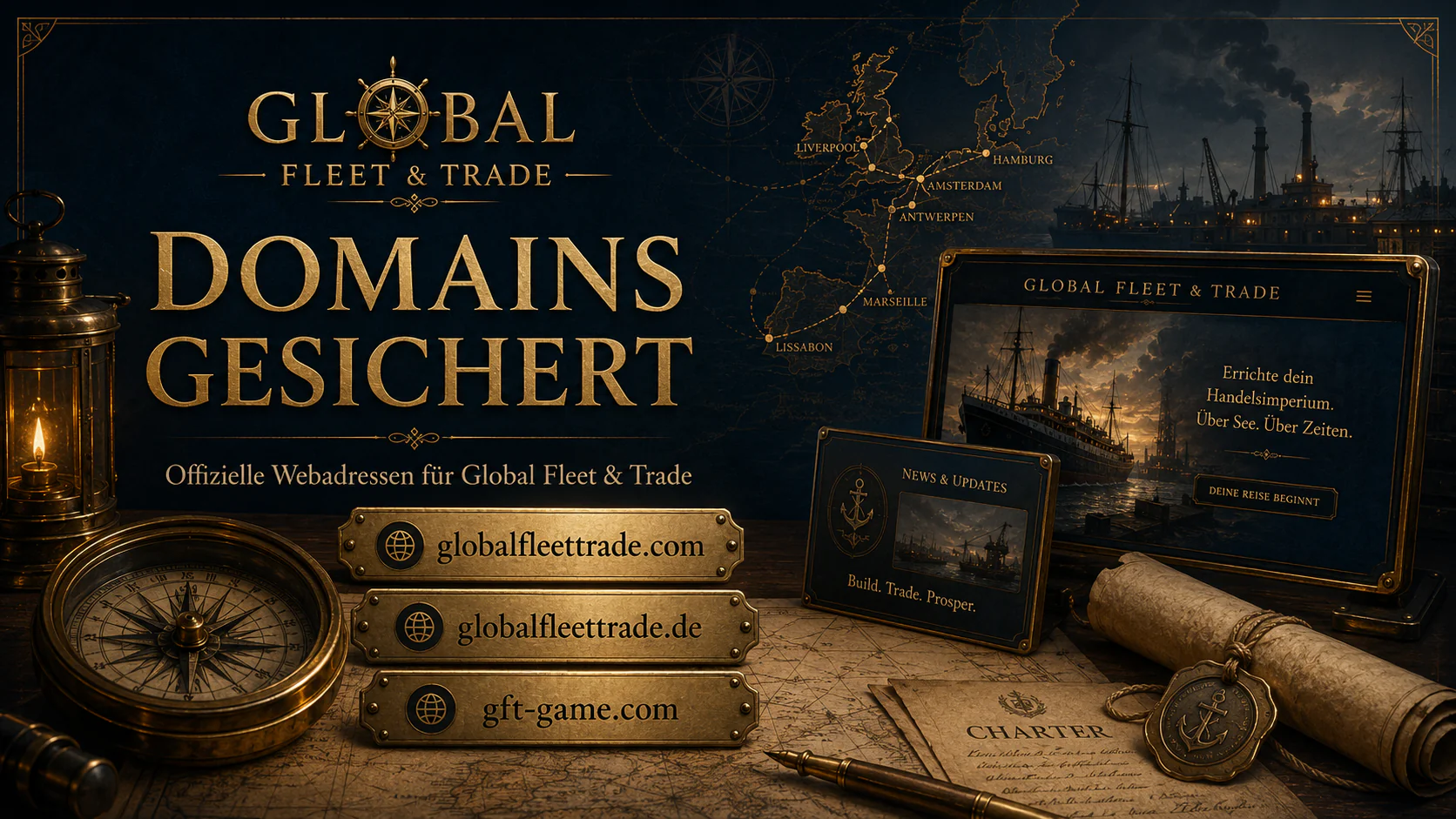 Official domains secured for Global Fleet & Trade