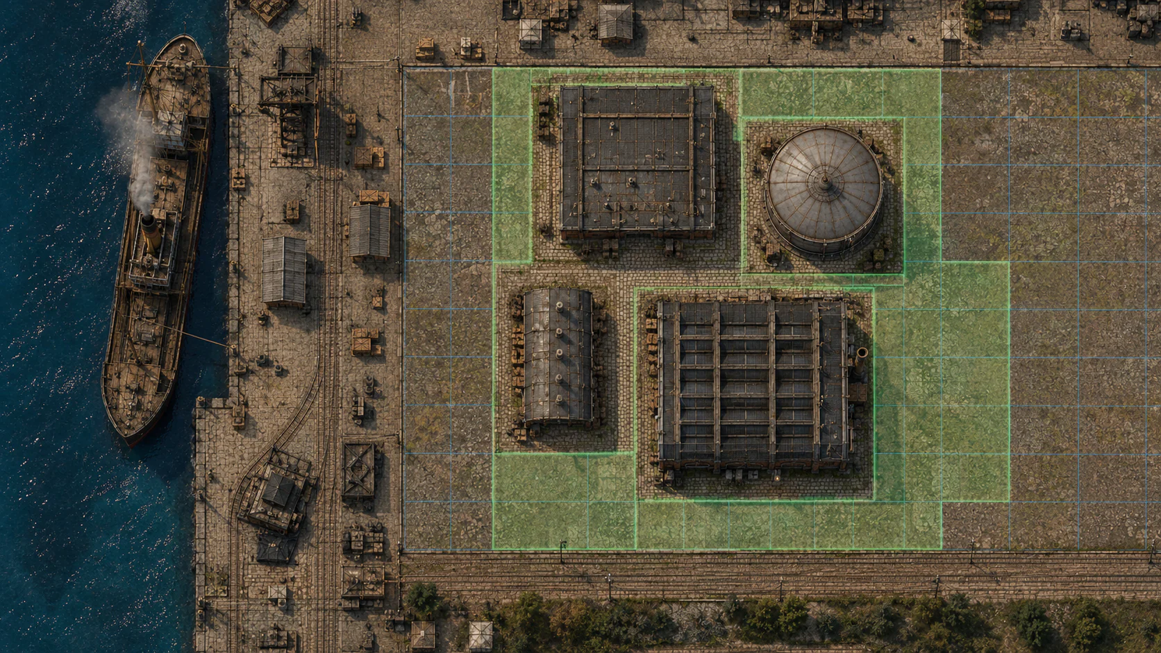 Land editor in development: purchase, build on and use plots economically